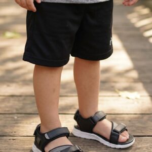 Boys Black Casual Sandal KD2668