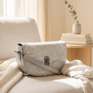 Grey Casual Pouch For Women P97773