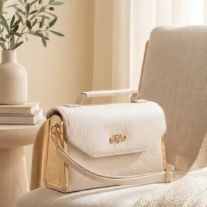 White Casual Pouch For Women P97774